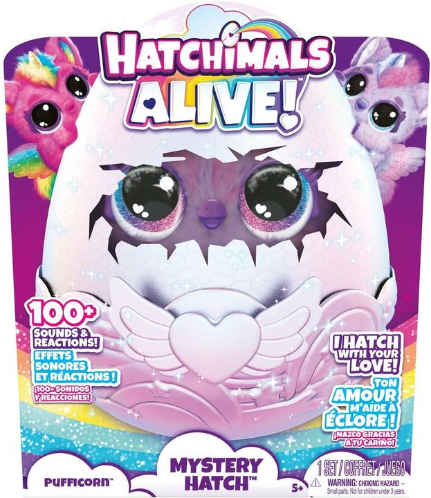 Actual product image Hatchimals Puffacorn Alive Secret Hatch
