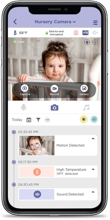 Actual product image Hubble Connected Nursery Pal Connect (Baby Monitor Audio, 300 m)