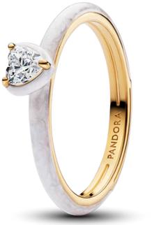 Immagine prodotto Pandora Herz 14 Karat vergoldeter Ring (52, 925 Argento)