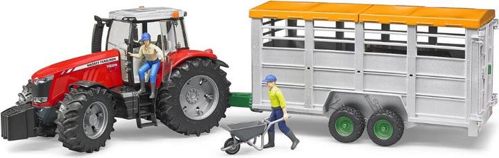 Actual product image Bruder Cattle trailer and cow