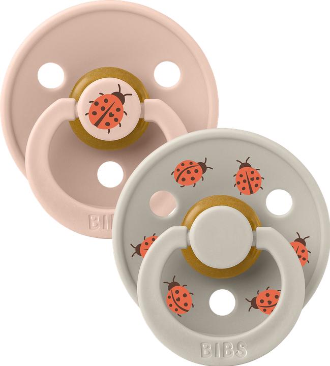 Produktbild Bibs - Pacifier Studio Colour 2 PACK Ladybug Latex - Blush Mix - Size 2 (2x, 6 - 12 Monate)