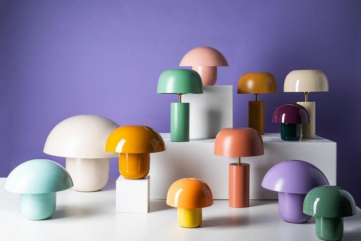 Actual product image Kare Design Table lamp Mushroom yellow 27cm (E27)