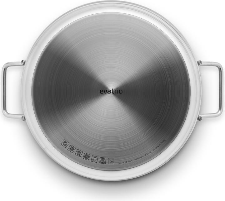 Actual product image Eva Solo Eva Trio - Sauté pan 28 cm Stainless steel with 2 handles (202429) (Aluminium, Stainless steel, 28 x 9.50 cm)