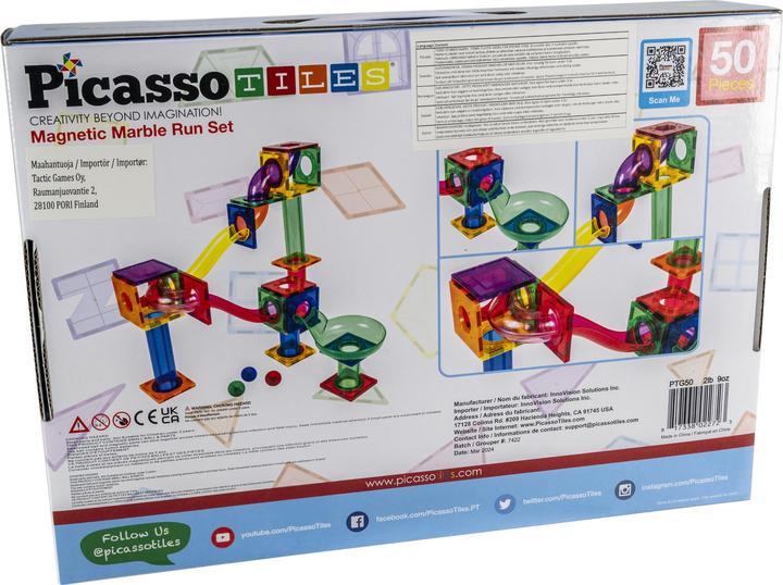 Immagine prodotto PicassoTiles Piastrelle Picasso - Set di fuga in marmo (50 pezzi) (PTG50)