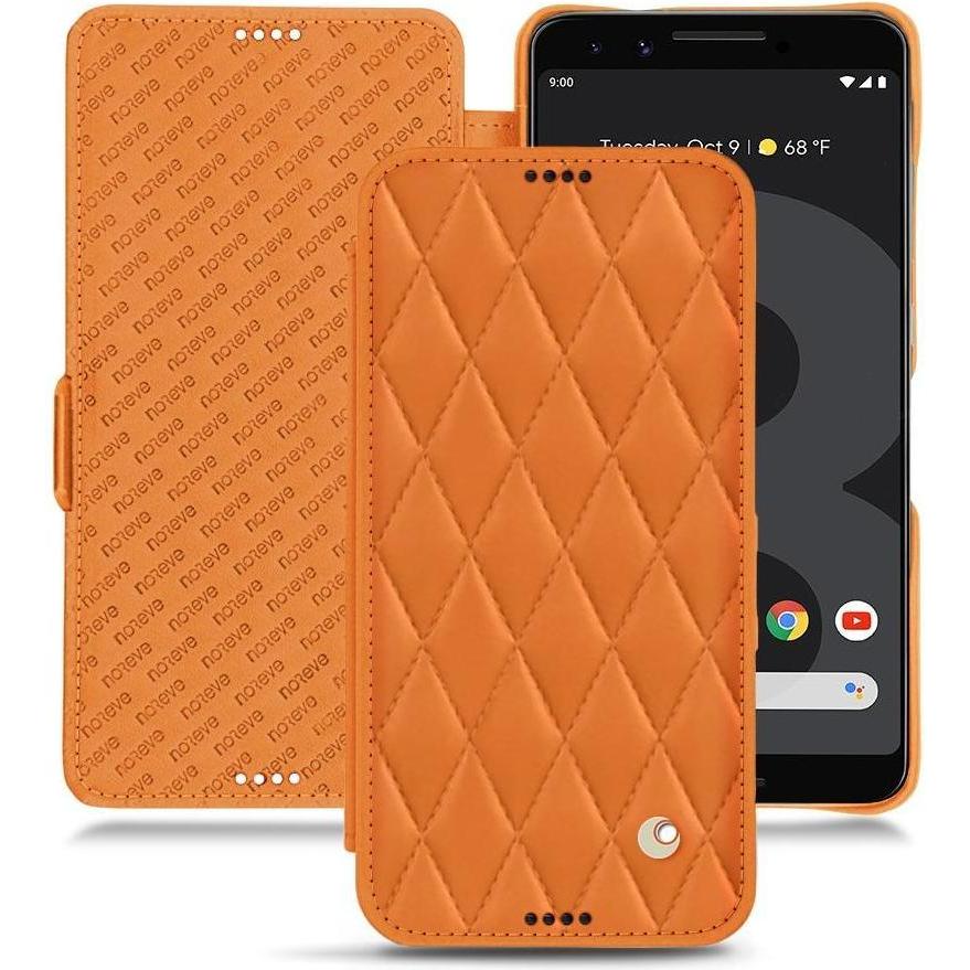 Noreve Lederschutzhülle horizontal (Google Pixel 3), Smartphone Hülle, Orange