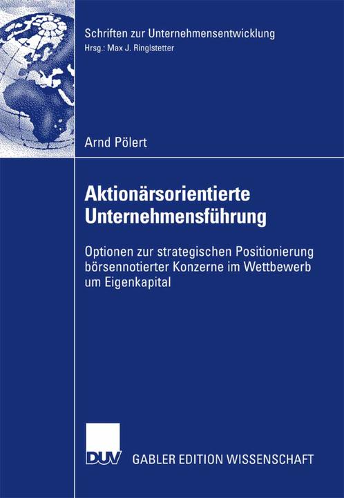 Produktbild Aktionärsorientierte Unternehmensführung (Deutsch, Arnd Pölert, 2007)