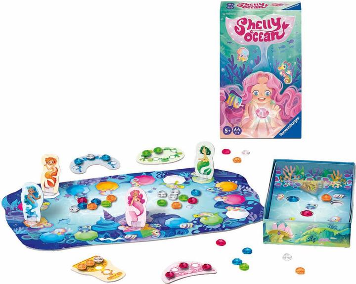 Produktbild Ravensburger 23047 - Shelly Ocean - Lauf- und Sammelspiel für Kinder ab 5 Jahren, Familienspiel für (Spanisch, Niederländisch, Italienisch, Englisch, Deutsch, Französisch)