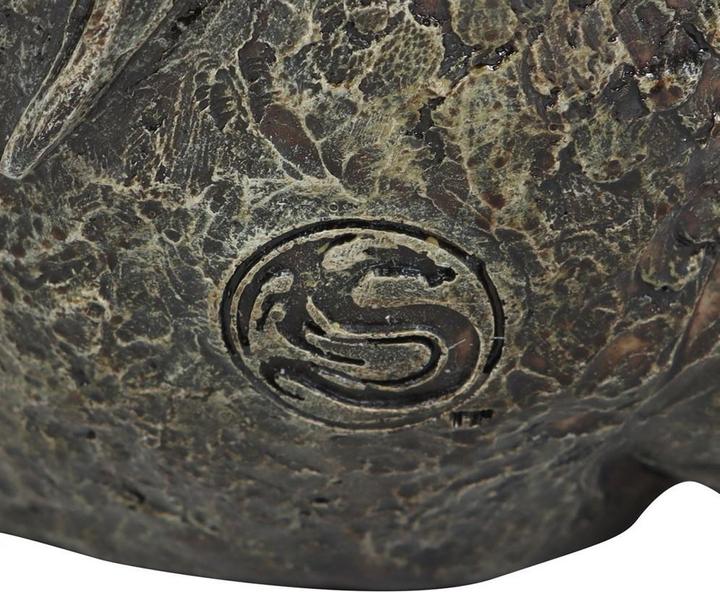 Actual product image Spiral Draco Dragon Skull Ornament