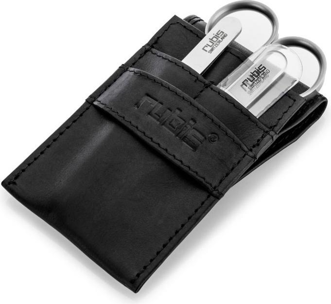 Immagine prodotto Rubis Astuccio per manicure in pelle 3 pezzi, nero