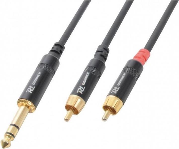 Image du produit PD Connex CX84-3 Jack 6,3mm, femelle - Cinch 3 m (3 m, Câbles Cinch)