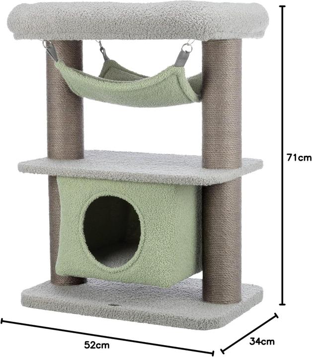 Productafbeelding Trixie Kitten Krabpaal Lunito Grijs / Mintgroen (Grijs, Mintgroen)