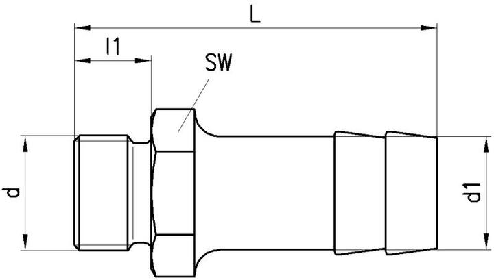 Actual product image Lüdecke Hose nozzle (Hose connector)