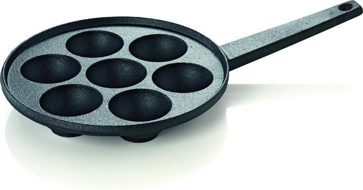 Produktbild WAS Gusseisen-Poffertjes Pfanne mit Stielgriff (20.50 cm, Pfannenset + Topfset)