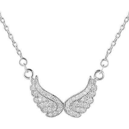 Beneto, Halsschmuck, Silver necklace with wings AGS194 / 47 (L)