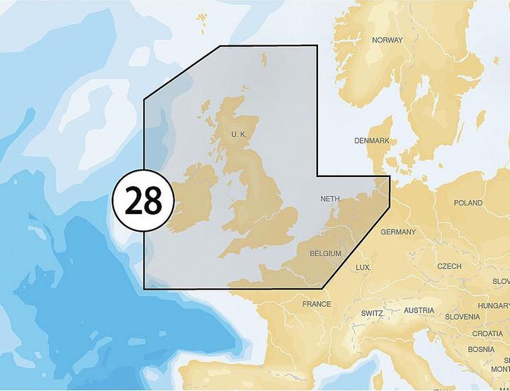 Actual product image Navionics Gold XL9: 28XG UK, Ireland & Netherlands