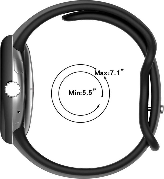 Produktbild Cover-Discount Google Pixel Watch 3 - 45mm - Silikon Sportarmband Ersatzband (Silikon)