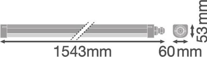 Immagine prodotto Ledvance LEDV Luce diffusore a LED a prova di umidità (6100 lm)