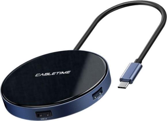 Produktbild Cable time USB-C Hub til 3 USB A 2.0 (USB-C, 4 Ports)