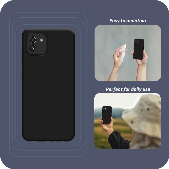 Actual product image Cazy Silicone Case Compatible with Samsung Galaxy A03 - Soft TPU Protection - (Samsung Galaxy A03)