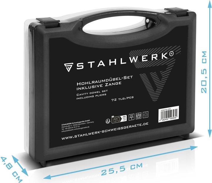 Produktbild Stahlwerk Hohlraumdübel-Zange (72 Stk.)