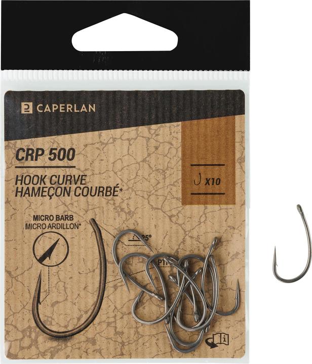 Actual product image Caperlan Curved hooks for carp fishing