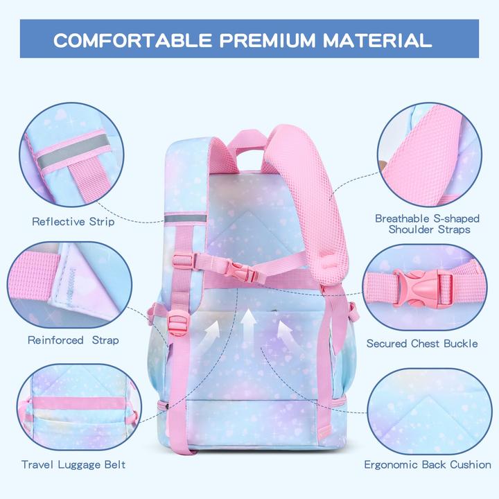 Produktbild Only-Bags.Store 2 in 1 Rucksack & isolierte Brottasche, Schulrucksack für Grundschüler