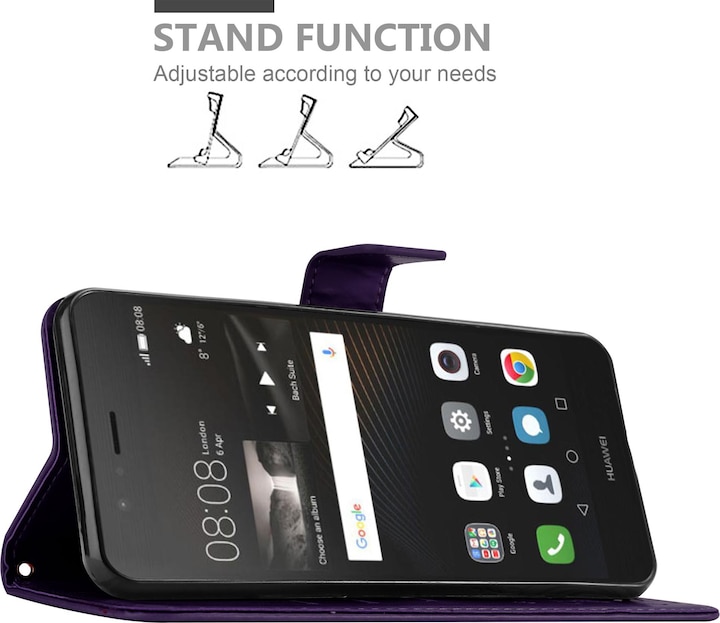 Produktbild Cadorabo Flower Book Cover (Huawei P9 Lite)