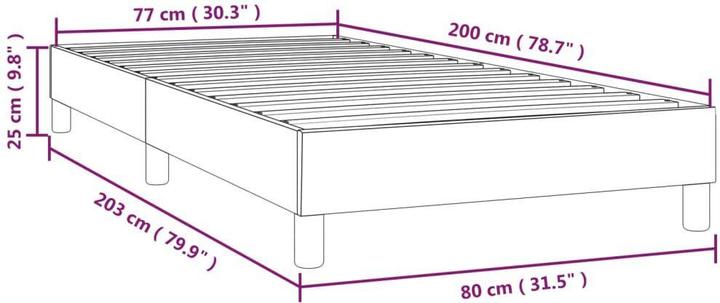 Image du produit vidaXL Boxspringbettgestell (80 x 200 cm)