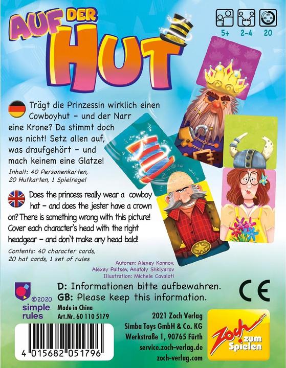 Immagine prodotto Zoch Gioco di carte in guardia (Tedesco)
