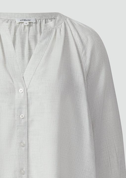 Immagine prodotto s.Oliver Bluse Geraffte Bluse im Relaxed Fit mit durchgehender Knopfleiste (32)