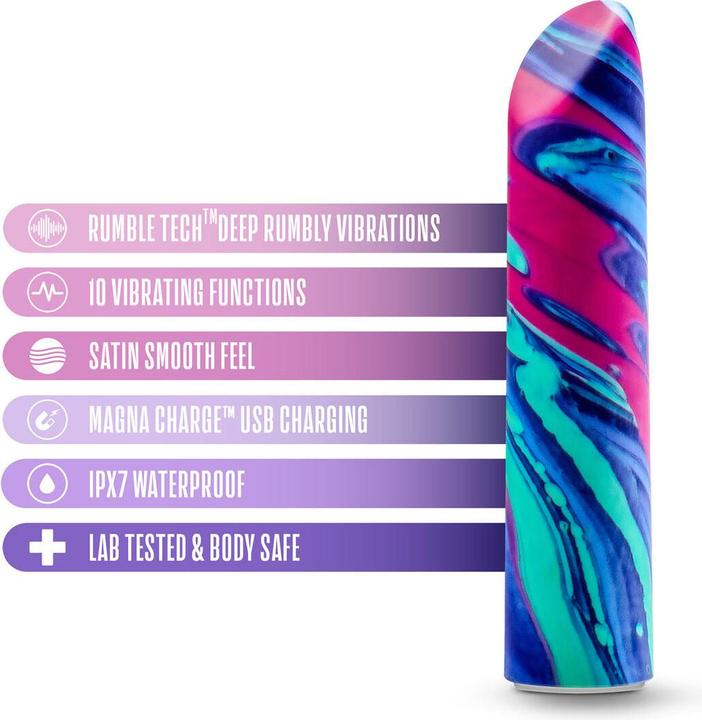 Produktbild Blush Limited Addiction Sublime Power Vibe - 10 RumbleTech Powered Deep Rumbly Vibration Settings - Satin