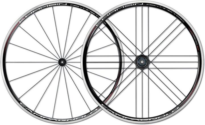 Actual product image Campagnolo Khamsin Asymmetric LRS G3 Clincher Shimano Body (Wheelset, 28")