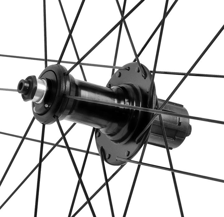 Actual product image Campagnolo Khamsin Asymmetric LRS G3 Clincher Shimano Body (Wheelset, 28")