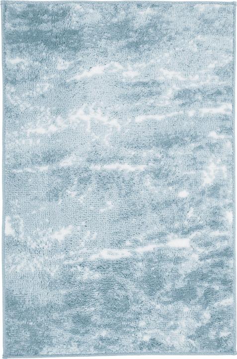 Actual product image Kleine Wolke Nevoa bath rug 60 x 90 cm, light blue/white (60 x 90 cm)