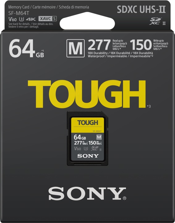 Productafbeelding Sony SF-M Stoer (64 GB, SDXC, U3, UHS-II)