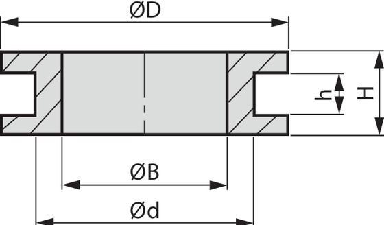 Image du produit HellermannTyton Passe-câble ø 8 mm