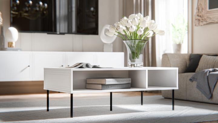 Actual product image Cama Stolik/ława PALAZZO BIS 110x60x40 biały mat