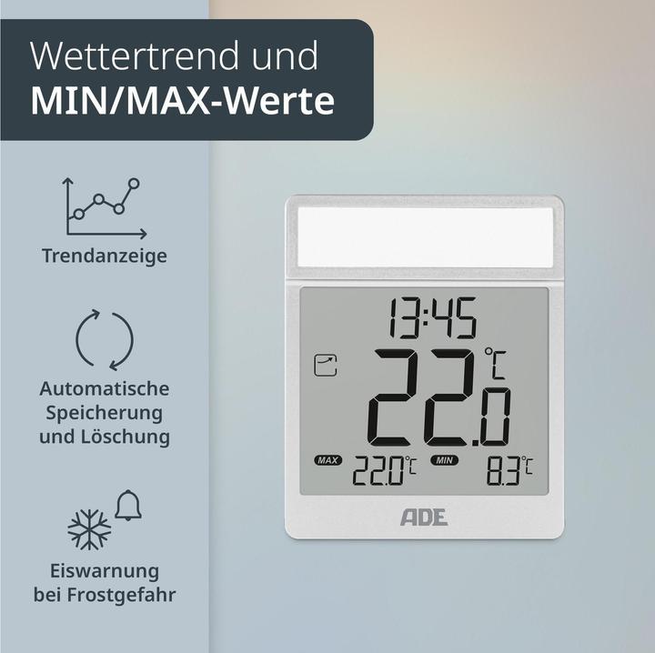 Actual product image ADE Fensterthermometer Pantone 877C