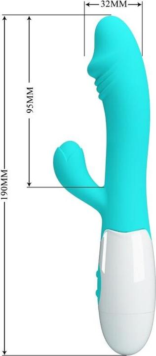 Actual product image Pretty Love Snappy G-Spot Vibrator Aqua Green