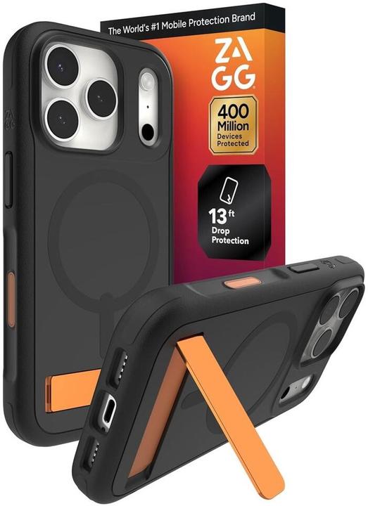 Actual product image Zagg Case für Apple iPhone 17 Pro Max Sedona Snap mit Kickstand flood black (Apple iPhone 17 Pro Max)
