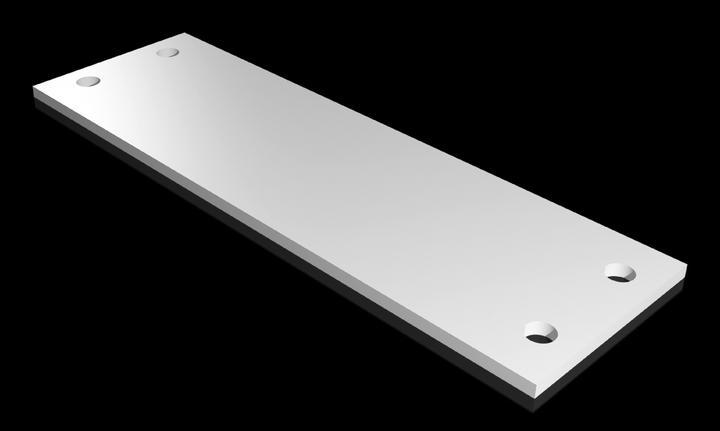 Actual product image Rittal SV 9683.040 Flange plate (W x H) 152mm x 48mm PVC 10pcs.