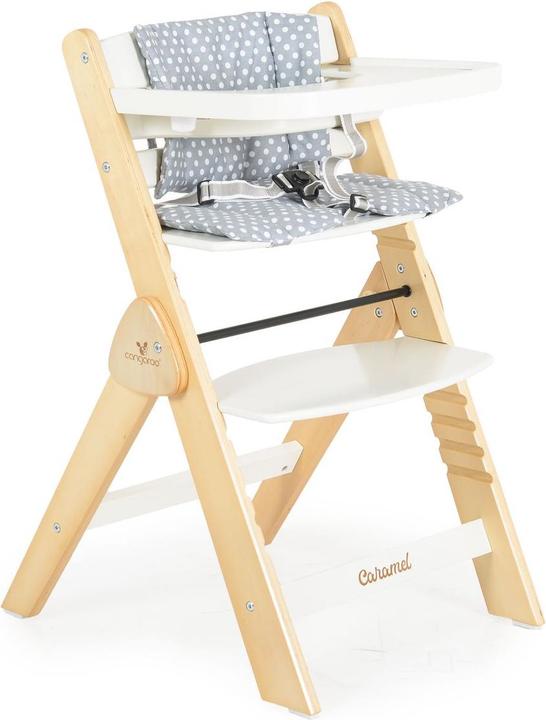 Actual product image Cangaroo Kinderhochstuhl Caramel Holz (Stair high chair)