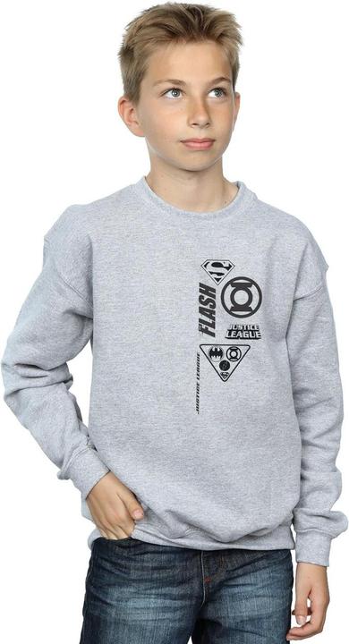 Image du produit - Sweat JUSTICE LEAGUE CHEST ICONS - Garçon (128)