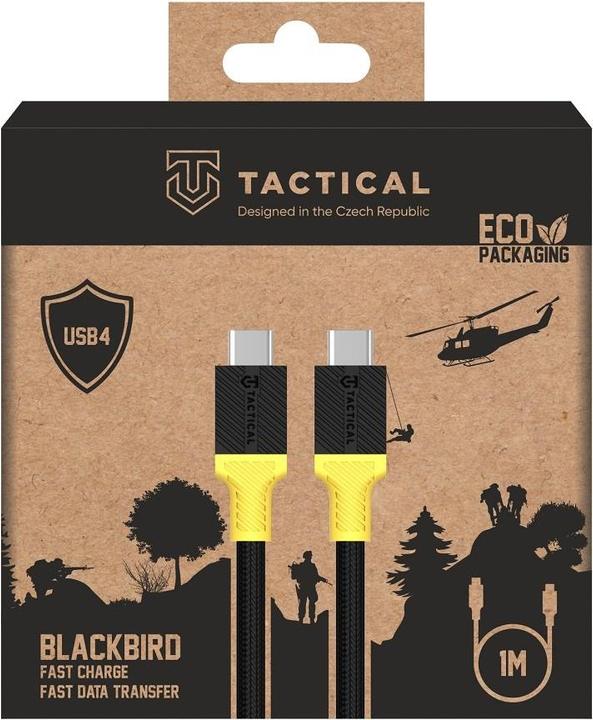 Produktbild Tactical BlackBird Cable USB4 1m Black/Yellow (1 m, 240 W)