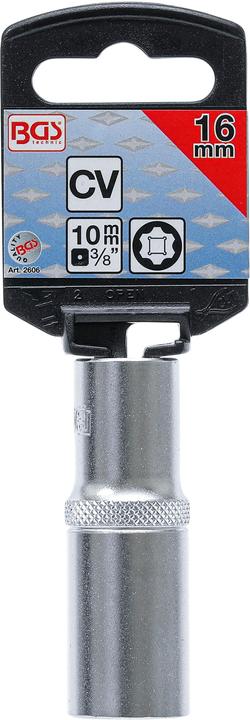 Produktbild BGS Steckschlüssel-Einsatz Super Lock, tief Antrieb Innenvierkant 10 mm (3/8") SW 16 mm (16 mm)