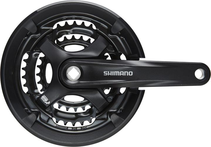 Actual product image Shimano Tourney FC-TY701 crank set square 6/7/8-speed 48-38-28 Z (170 mm)