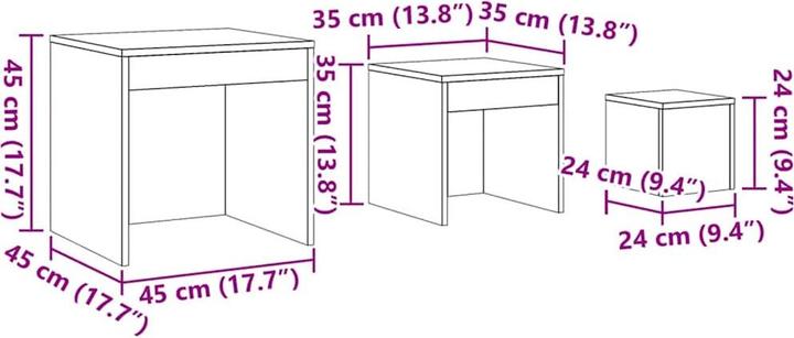 Produktbild VidaXL Myrlene (45 x 45 x 45 cm)