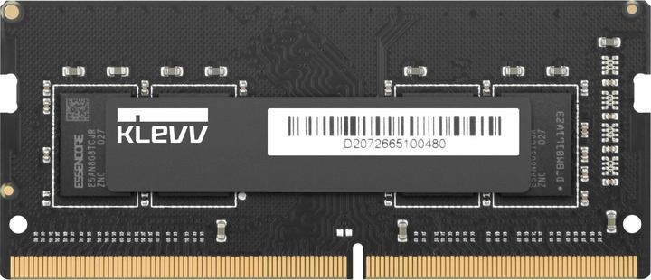 Productafbeelding Klevv 8GB Standard DDR4 SODIMM 3200Mhz Black Bulk (1 x 8GB, 3200 MHz, DDR4 RAM, SO-DIMM)