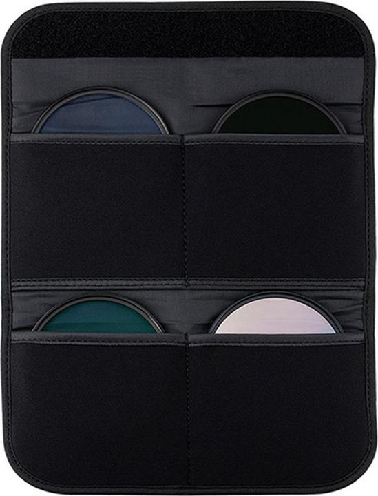 Actual product image JJC FP K4L Grey Filter Pouch holds 4 filters up to 82mm (82 mm)
