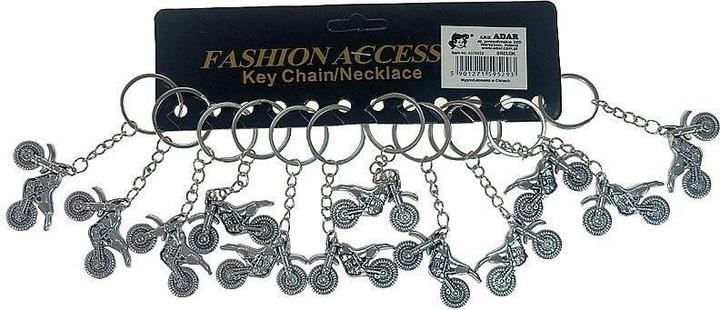 Immagine prodotto Adar Motorrad-Schlüsselanhänger aus Metall (12 Stück)